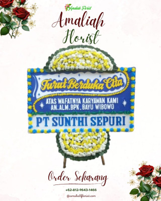 Papan Bunga Duka di Pondok Petir