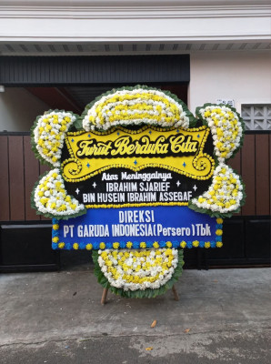 Papan Bunga Duka di Pondok Petir